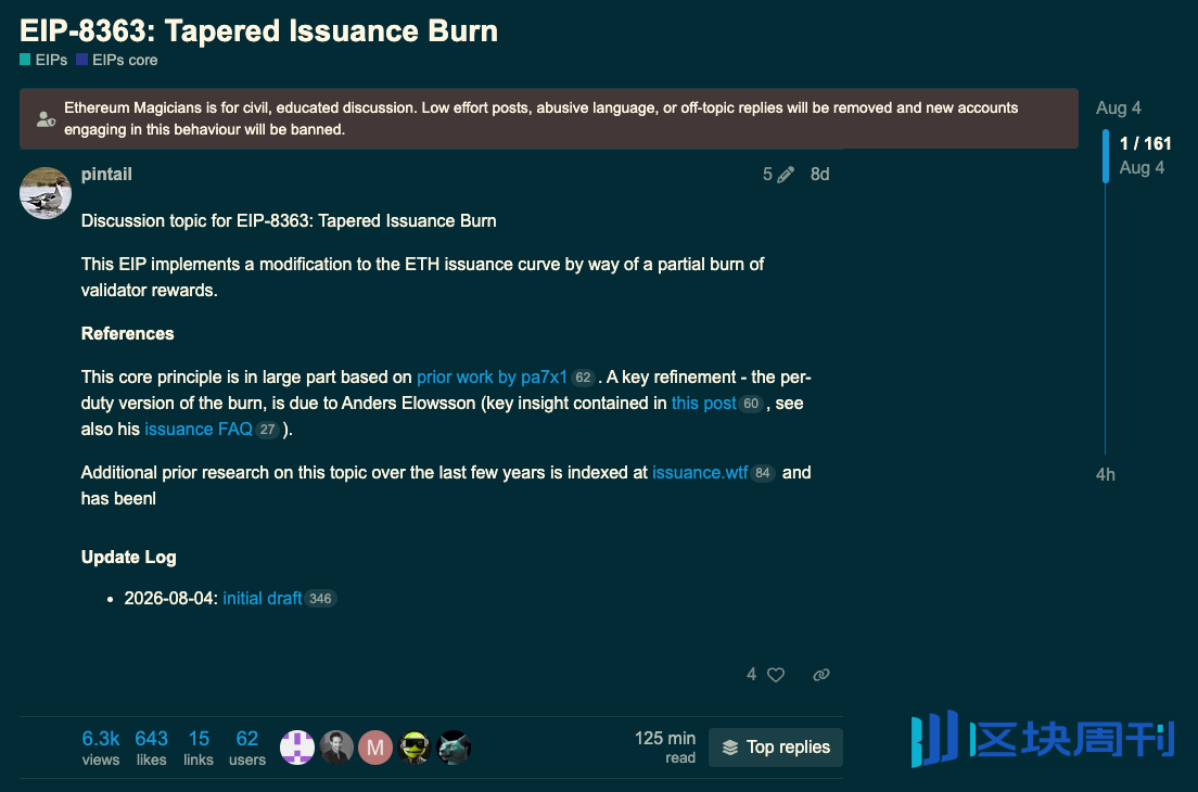 Why is EIP-8363 causing an uproar in the Ethereum community?