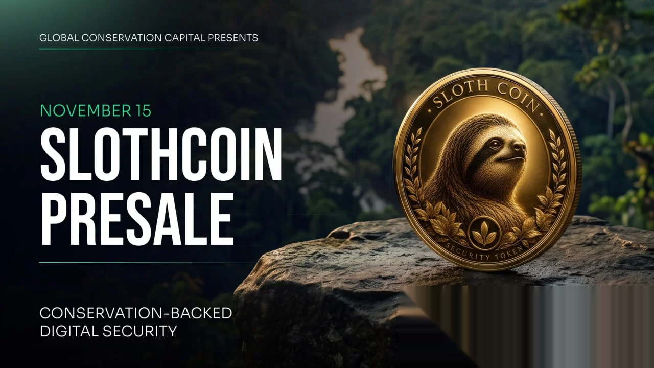Global Conservation Capital Announces November 15 Presale Launch of Sloth Coin (SLOC), Connecting Rainforest Conservation With Environmental Credit Revenue - 2