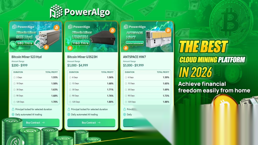 PowerAlgo brings Dogecoin and Bitcoin mining to more users through cloud mining - 4