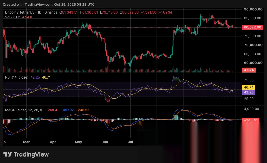 Bitcoin (BTC) price chart, source: crypto.news