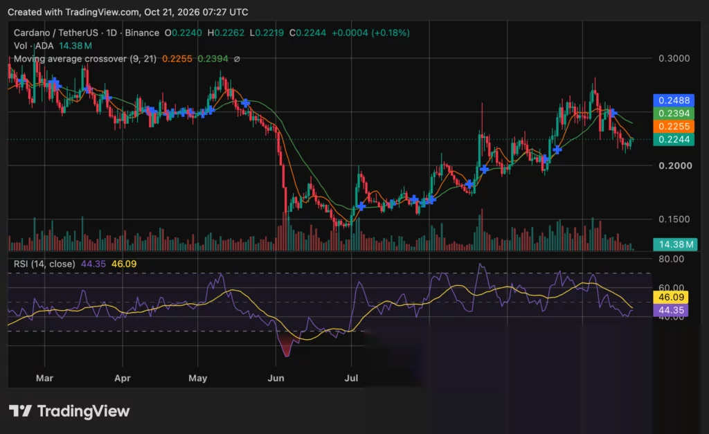 График цены Cardano (ADA), источник: crypto.news