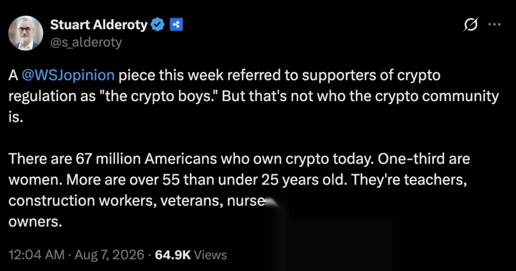 Ripple CLO challenges crypto stereotypes, source: X