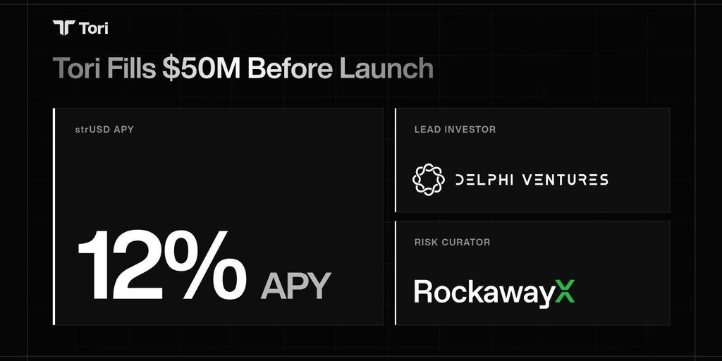 Tori Brings Institutional Trades On-Chain, Fills $50M Before Launch